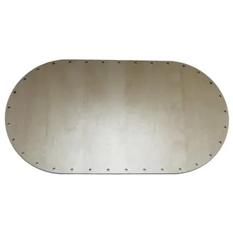 HDF Fibreboard Basket Basen oval 16 x 30cm 22B1630V