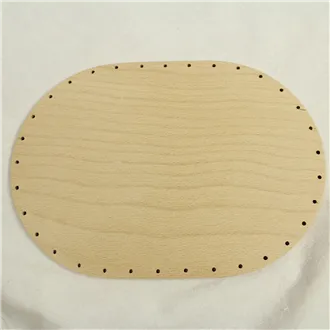 plywood thickness 4 mm, oval 24x17 cm with holes 22P2417V