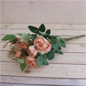 Artificial bouquet light pink 371222-05