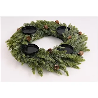 Advent wreath with mini cones 371473