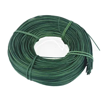 rattan core dark green 2mm coil 0,25kg 5002017-16