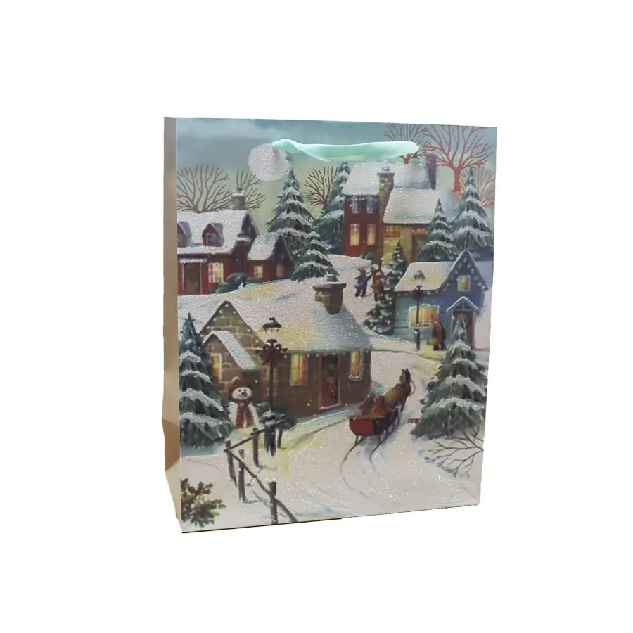 Paper gift bag winter landscape A0259/2