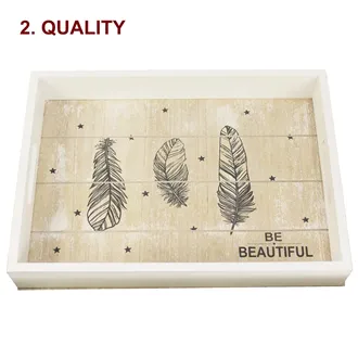 Wooden tray, 2pcs D0431/M 2nd quality