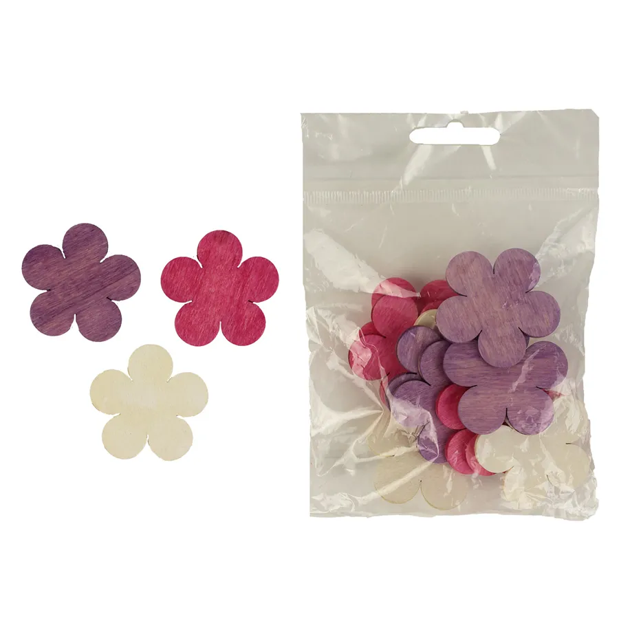 Decorative flowers 4cm, 12pcs D1113