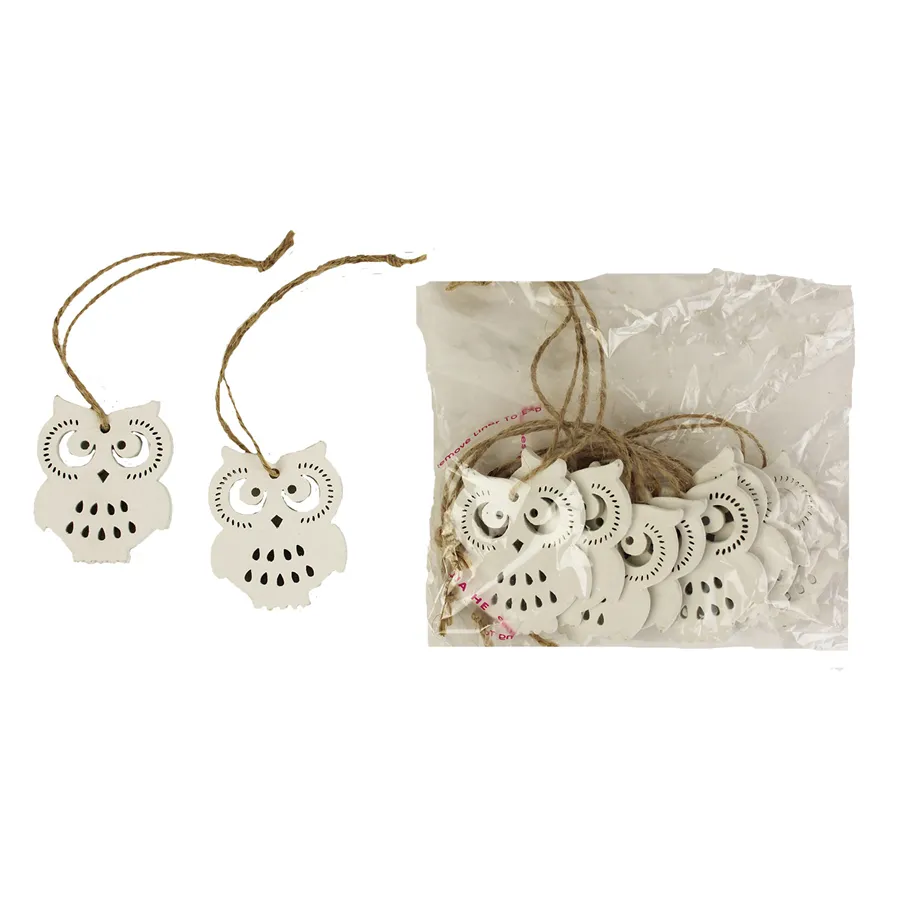 Decorative owls, 10pcs D1406/B