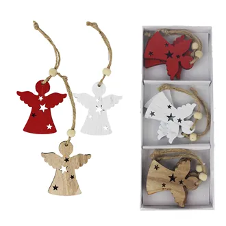 Wooden angel 6 pcs D1790