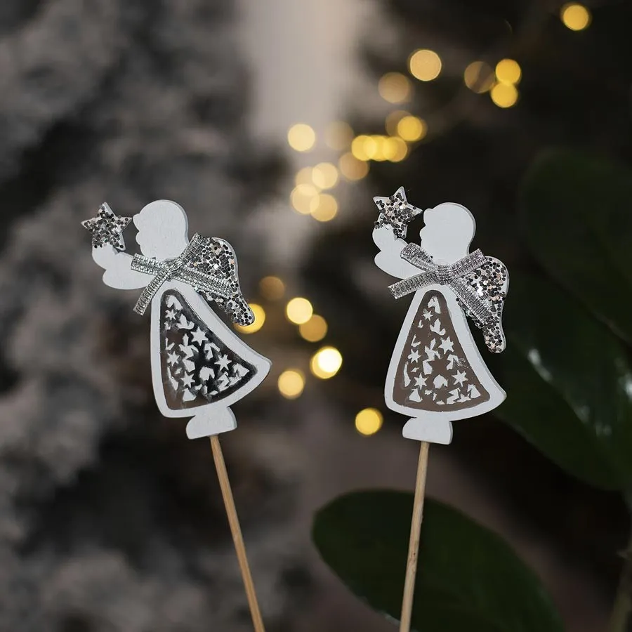 Angel on stick, 2pcs D3505 