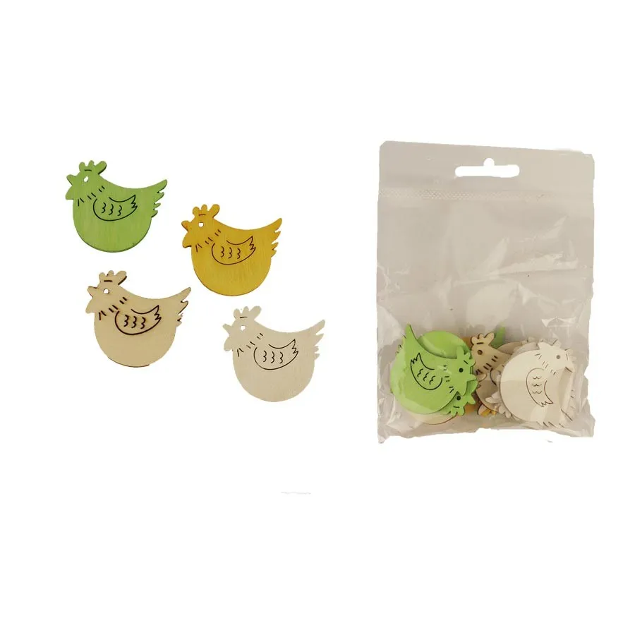 Decorative hen, 12 pcs D3706 