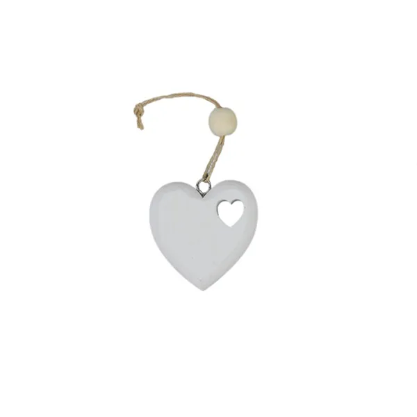 Decoration heart, 5pcs D4072-01