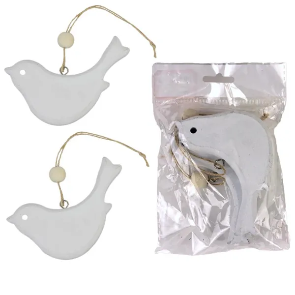 Decoration bird, 2 pcs D4078-01