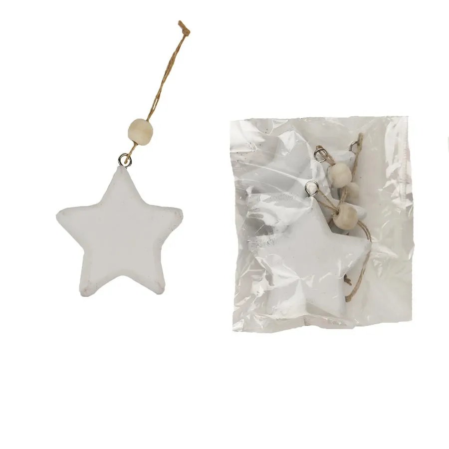 Decoration star, 3 pcs D4088-01