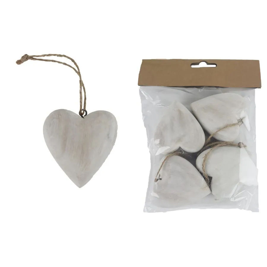 Heart for hanging, 4 pcs D4940