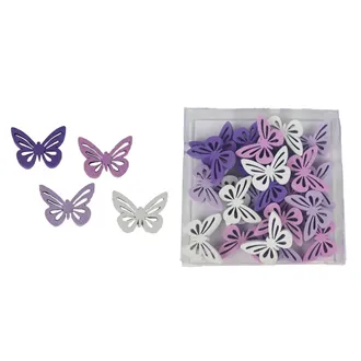 Decorative butterflies, 24 pcs D5228