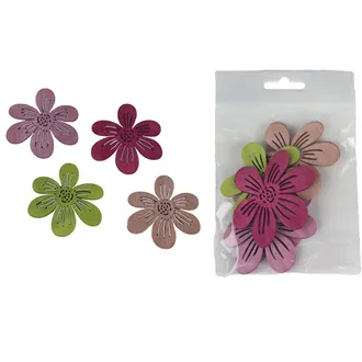 Decorative flowers, 6 pcs D5454