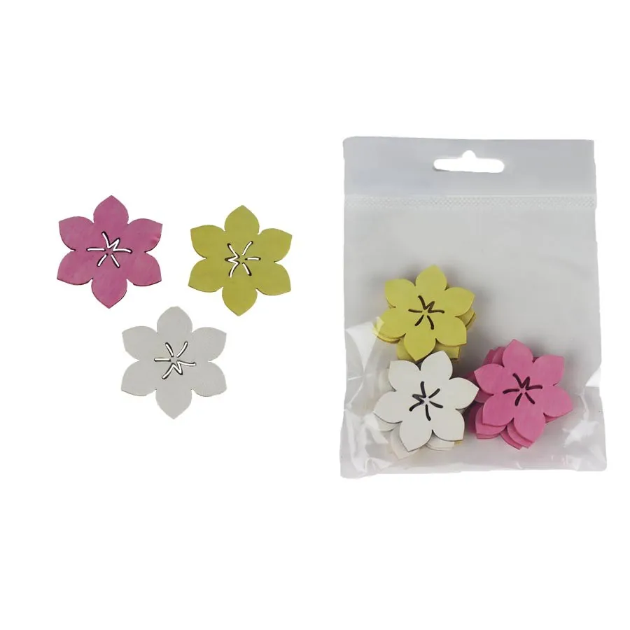 Decorative flowers, 12 pcs D5458