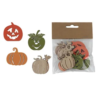 Pumpkin decoration, 12 pcs D5776