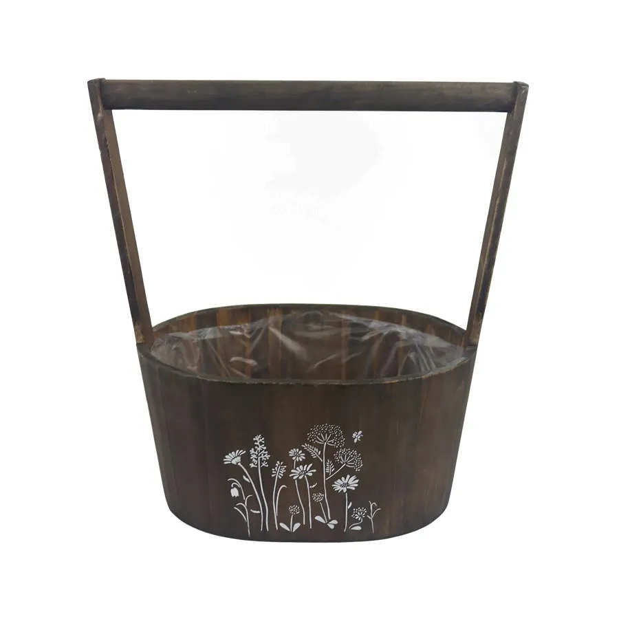 Planter with plastic lining D5967/V