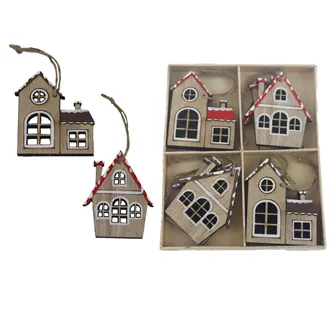 House decoration for hanging, 8 pcs D6344