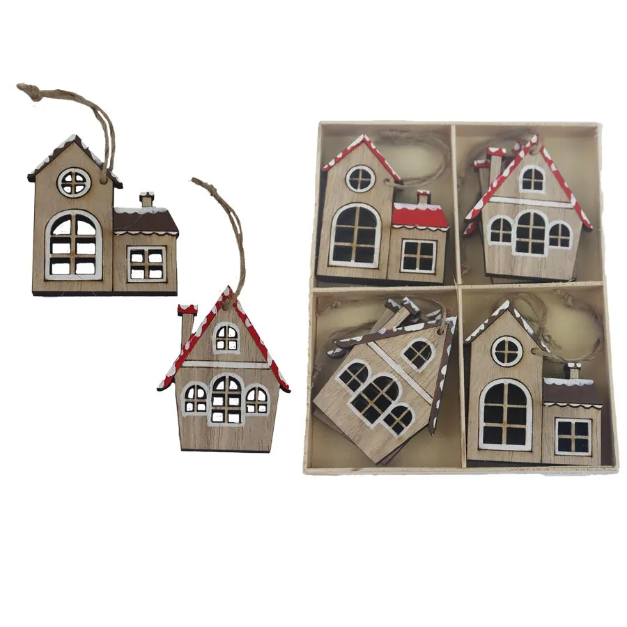 House decoration for hanging, 8 pcs D6344