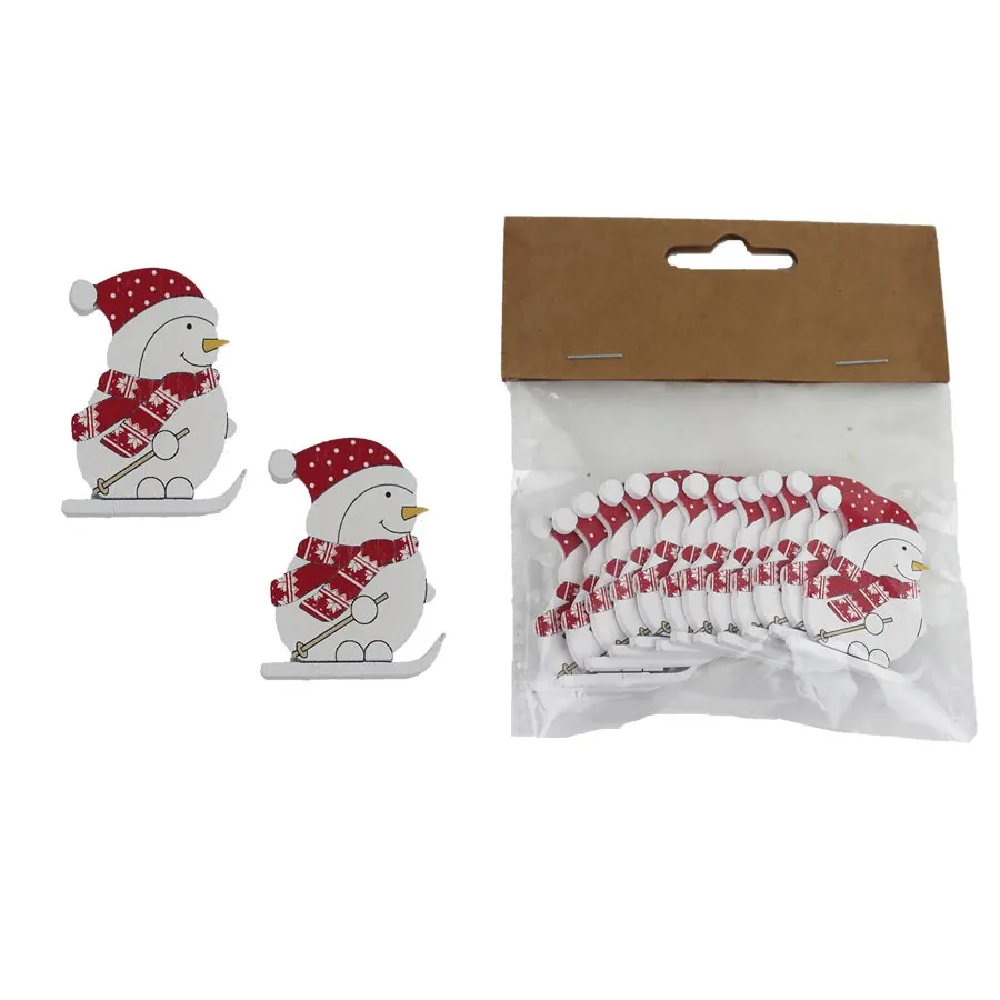 Snowman decoration, 12 pcs D6352