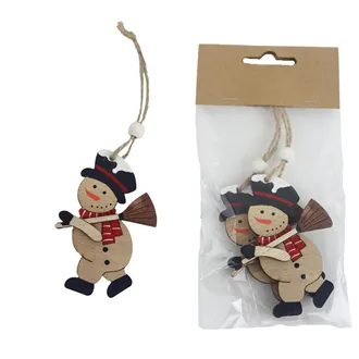 Hanging snowman, 2 pcs D6384