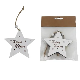 Star for hanging, 2 pcs D6391/2