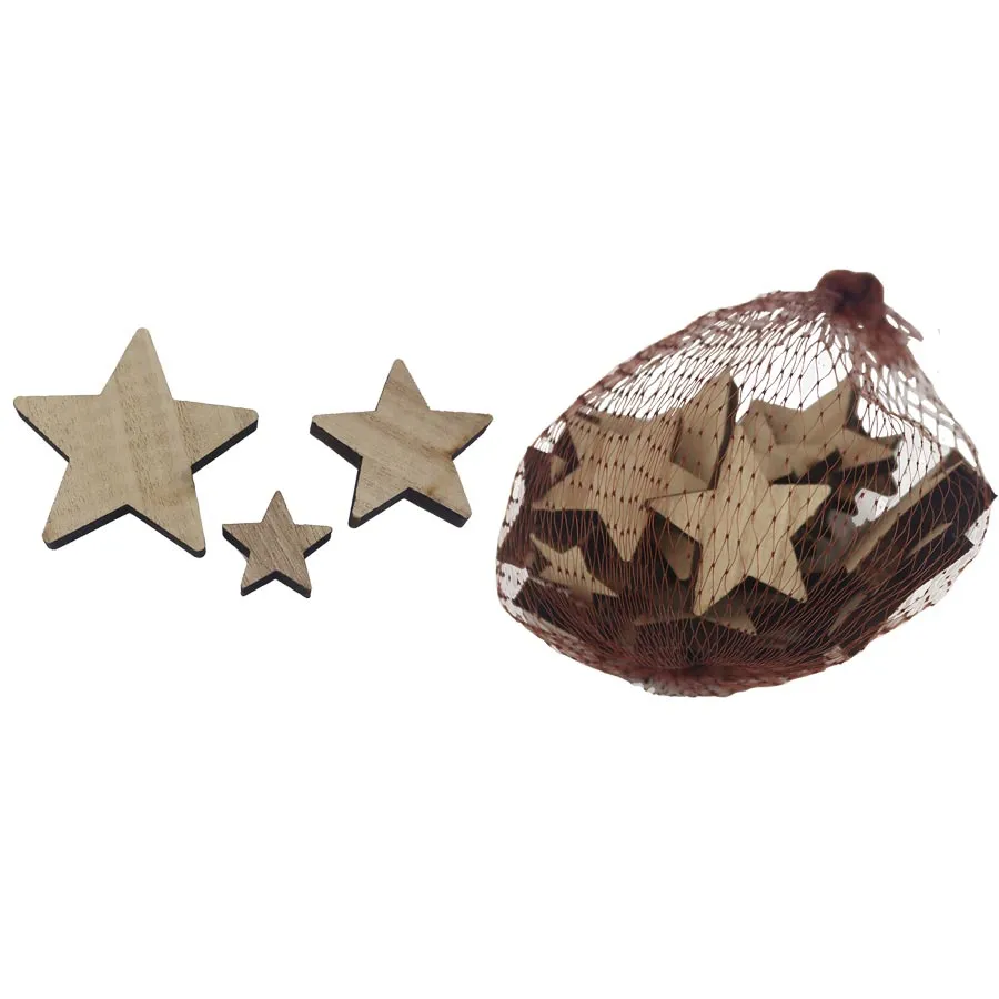 Decorative star, 24 pcs D6398-20