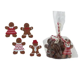 Decoration gingerbread, 18 pcs D6414