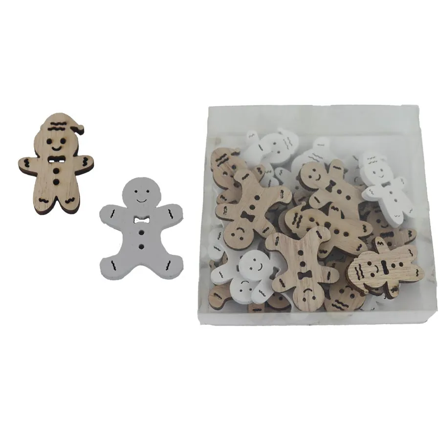 Gingerbread decoration, 24 pcs D6419