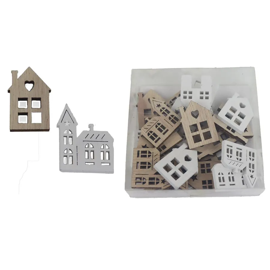 Christmas church, 24 pcs D6421