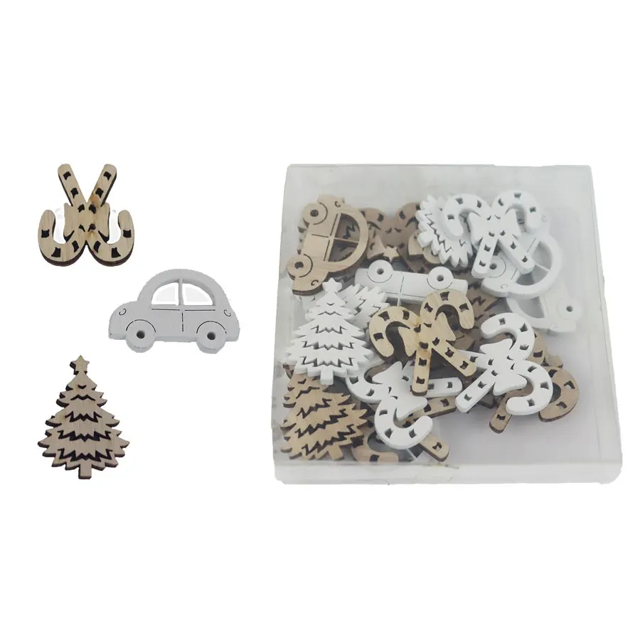 Christmas decorations, 24 pcs D6424