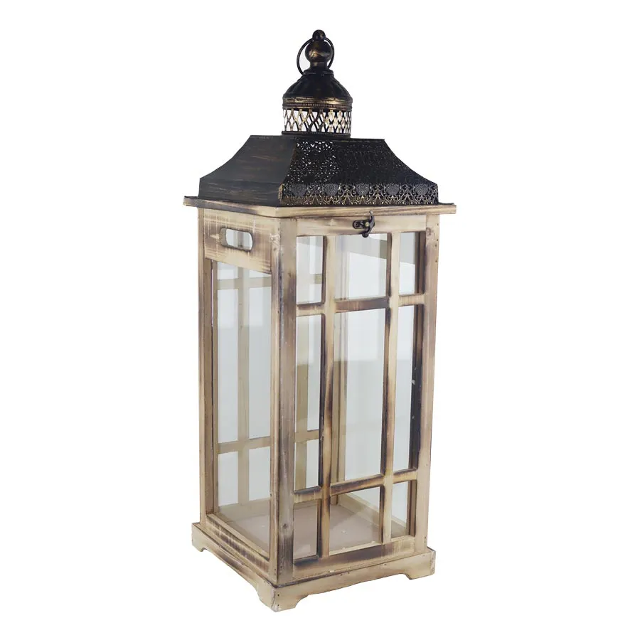 Wooden lantern D6489/B