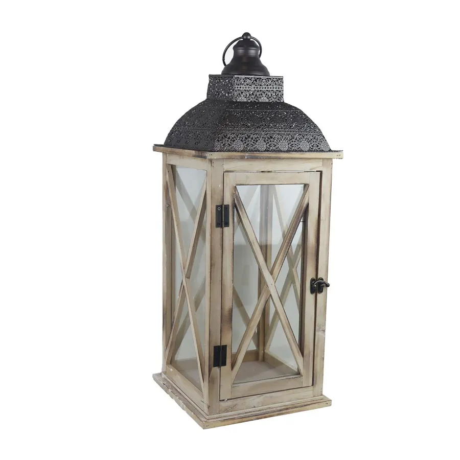 Wooden lantern D6496/B