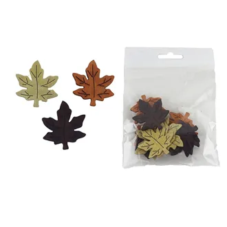 Maple leaf decoration, 12 pcs D6522