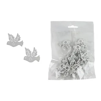 Bird decoration, 25 pcs D6617