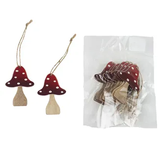 Decoration fly amanita, 20 pcs D6643