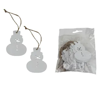 Hanging snowman, 10 pcs D6649