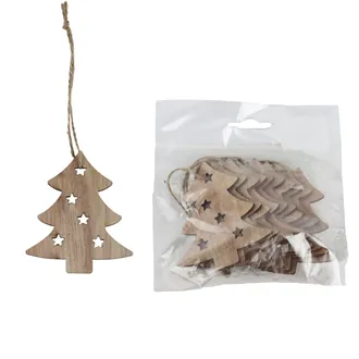 Christmas tree decoration for hanging, 10 pcs D6653