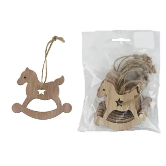 Horse Decoration for hanging, 10 pcs D6656