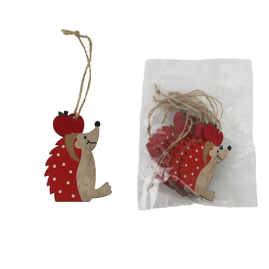 Autumn hedgehog for hanging, 10 pcs D6658