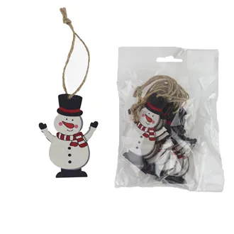 Hanging snowman, 10 pcs D6659