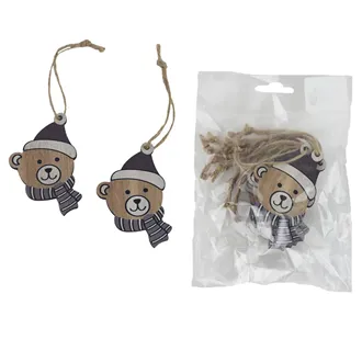 Teddy bear for hanging, 10 pcs D6660