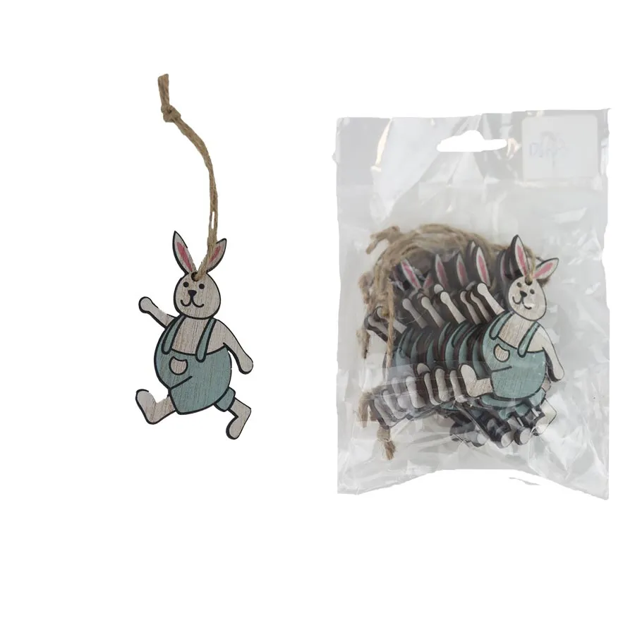 Rabbit for hanging, 10 pcs D6663