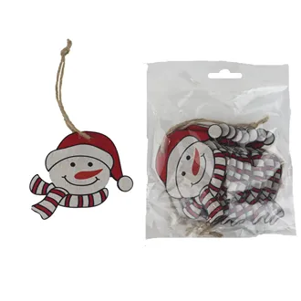 Hanging snowman, 10 pcs D6666