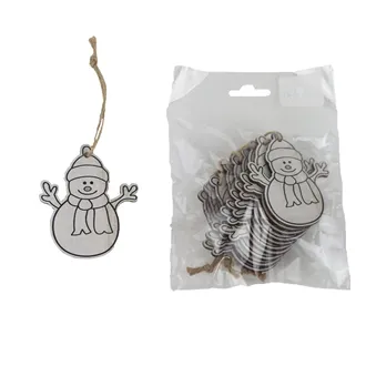 Hanging snowman, 10 pcs D6668