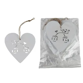 Heart for hanging, 8 pcs D6671