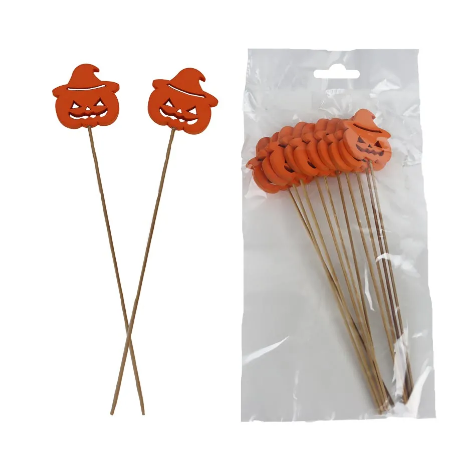 Pumpkin decoration, 10 pcs D6674-04