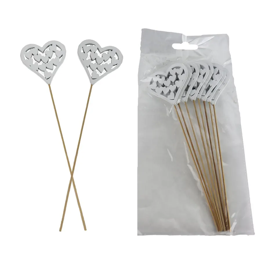 Heart notch 8 pcs D6676