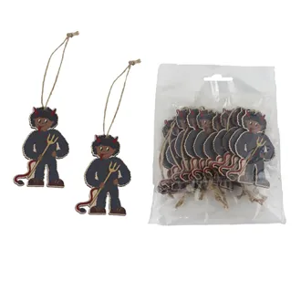 Friendly devil decoration for hanging, 10 pcs D6684