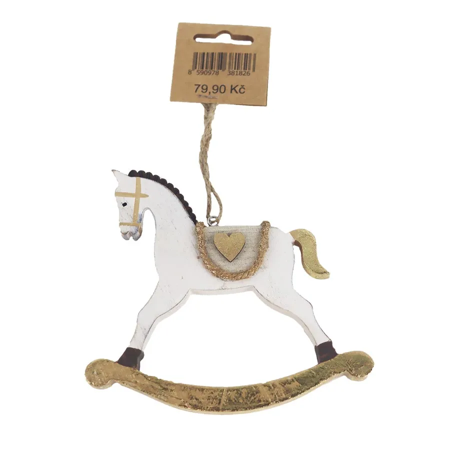 Christmas rocking horse for hanging D6685